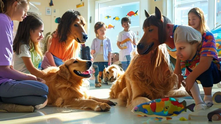 Como Animais Transformam o Tratamento de Crianças com Amor e Cuidado