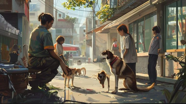 Como um cachorro de rua encontrou esperança e uma nova vida