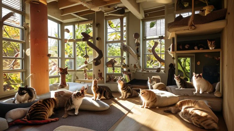 Como o Ambiente Físico Molda o Comportamento das Raças de Gatos