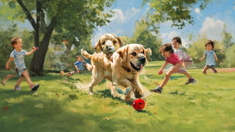 Curiosidades sobre como Labradores se dão com crianças