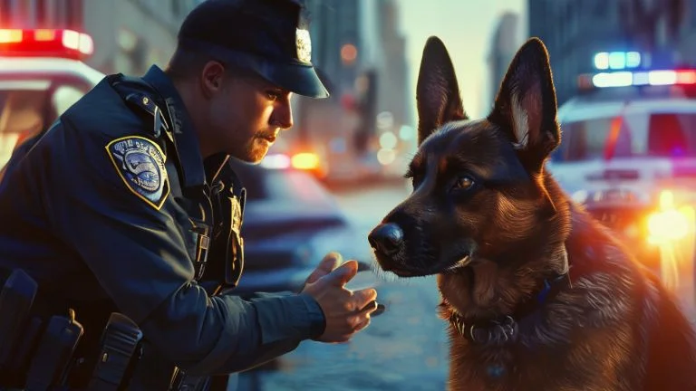 O Laço Forte e Único Entre Cão Policial e Parceiro Humano