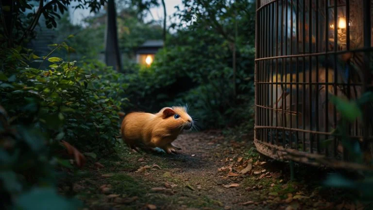 A incrível jornada do porquinho-da-índia que escapou e voltou