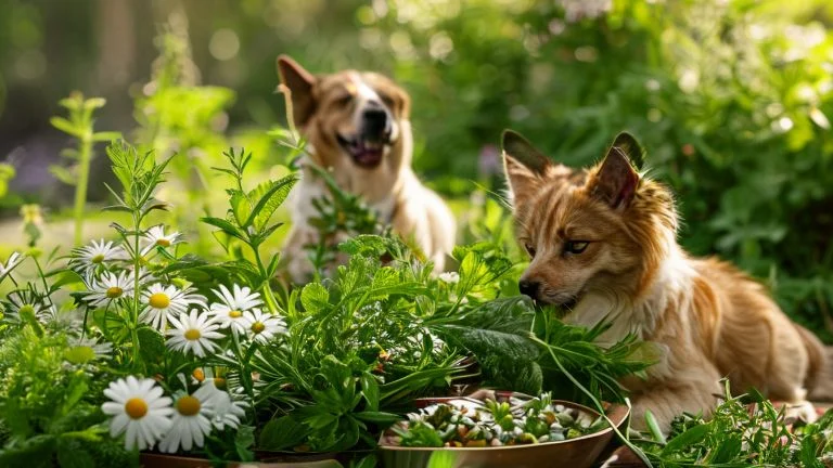 Ervas e plantas que fazem bem à dieta natural dos pets