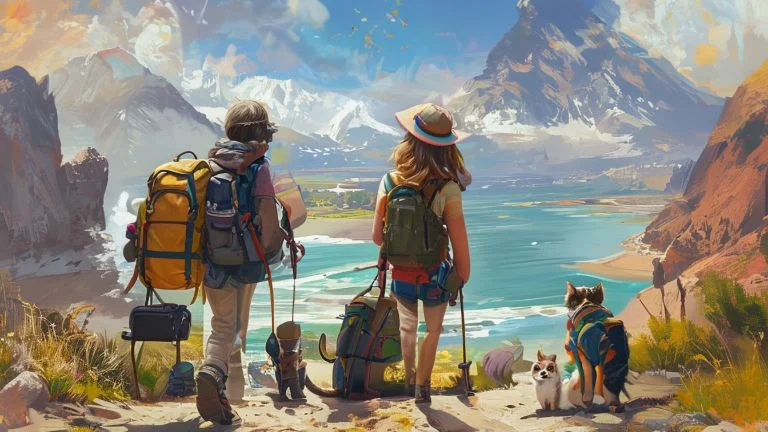 Pets aventureiros: companheiros ideais para viagens pelo mundo