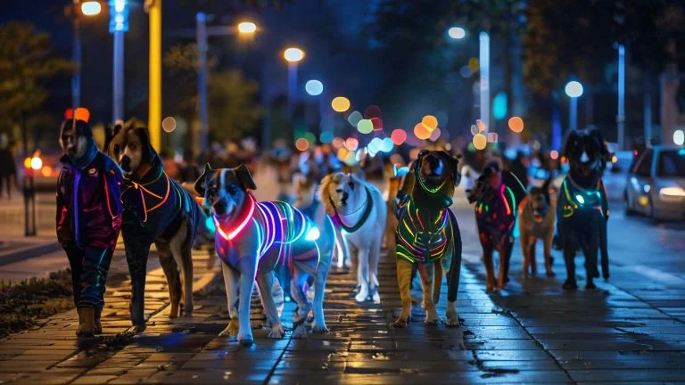Roupas refletivas para pets: segurança nos passeios noturnos